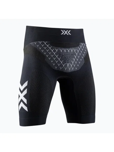 Мъжки къси панталони X-Bionic Twyce Run opal black/arctic white бяло