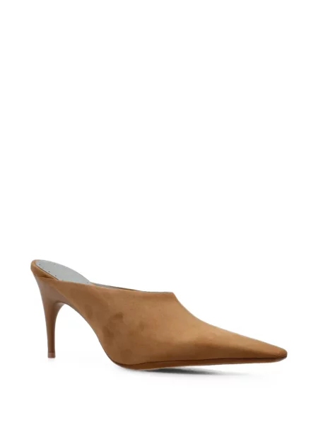 Papuci tip mules Balenciaga maro