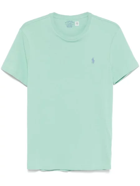 Siuvinėta dryžuota polo marškinėliai Polo Ralph Lauren balta
