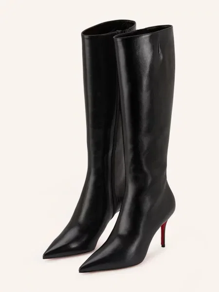Christian Louboutin Kozačky Miss Z 80 černá