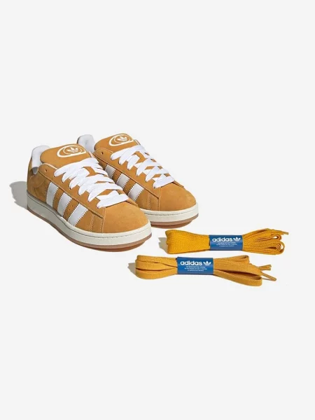 Замшевые кроссовки Adidas Originals желтые