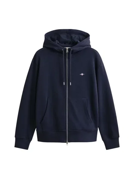 Gant bluza granatowy z kapturem gładka niebieska