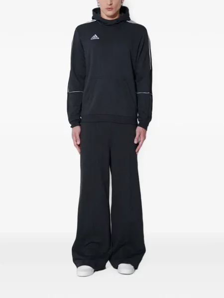 Lung hanorac Adidas din canvas alb