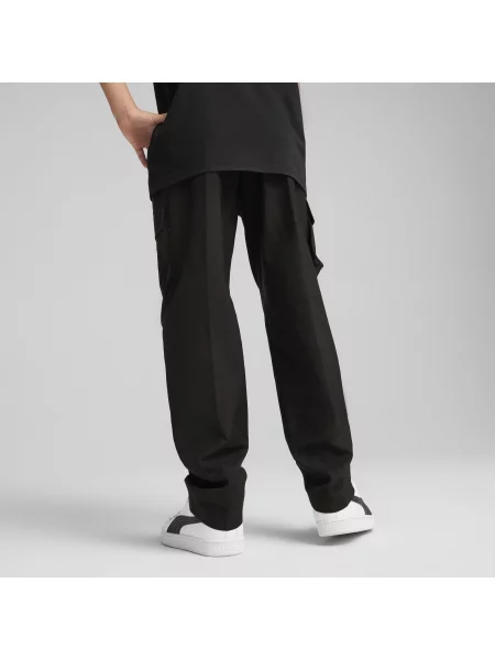 PUMA Młodzieżowe tkane bojówki ESS z logo No. 1 Odzież czarny