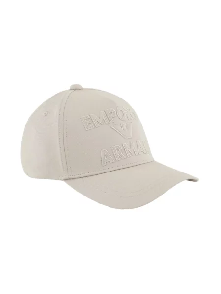 Czapka z daszkiem Emporio Armani szara