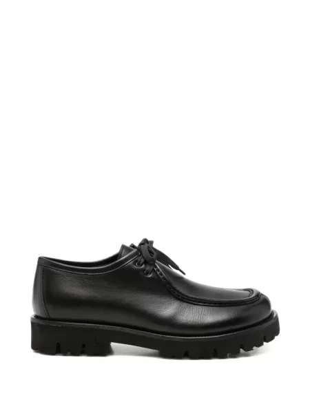 Pantofi loafer Morgillo cu șireturi din dantelă negru