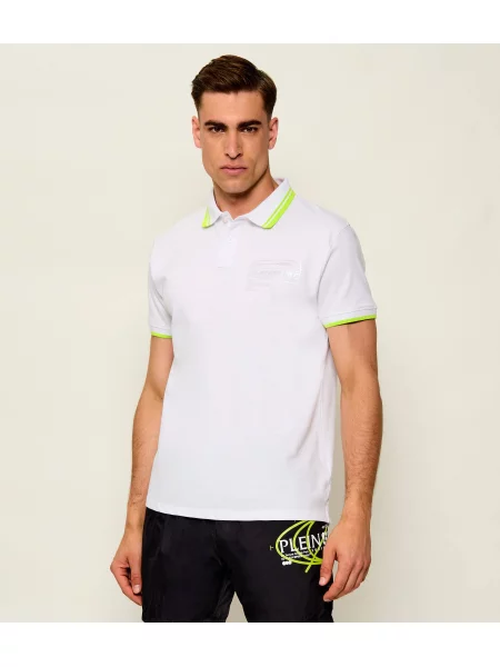 Tricou polo Plein Sport alb