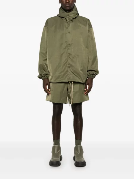Яке с качулка Fear Of God Essentials с качулка зелено