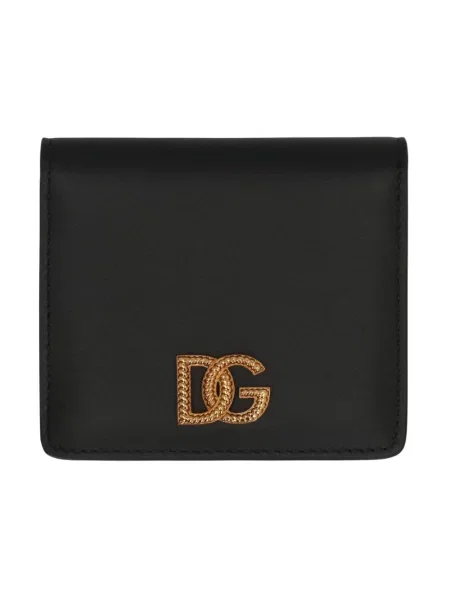 Portfel Dolce And Gabbana skórzany czarny