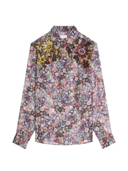 Cămașă Dries Van Noten albastru