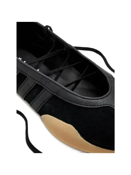 Balerinki Adidas skórzane czarne