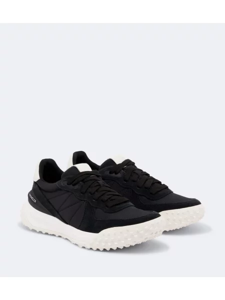 Sneakersy Moncler zamszowe czarne