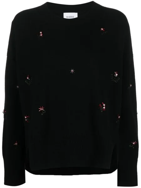 Bluza Barrie od kašmira s printom crna