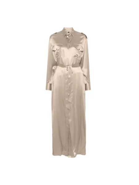 Maksi sukienka maxi Kiton brązowa