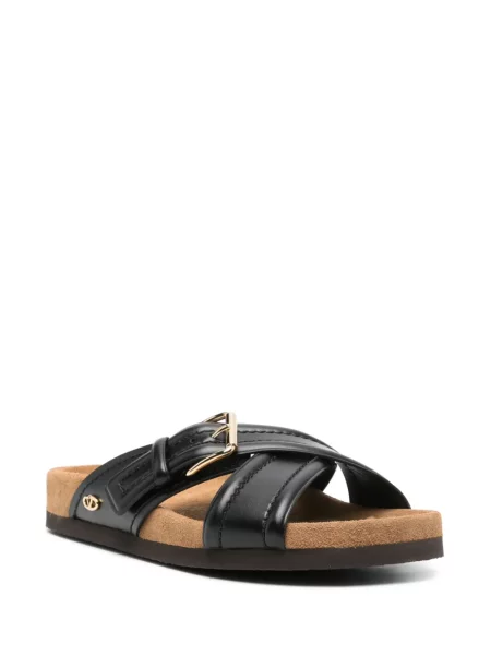 Papuci Valentino Garavani din piele negru