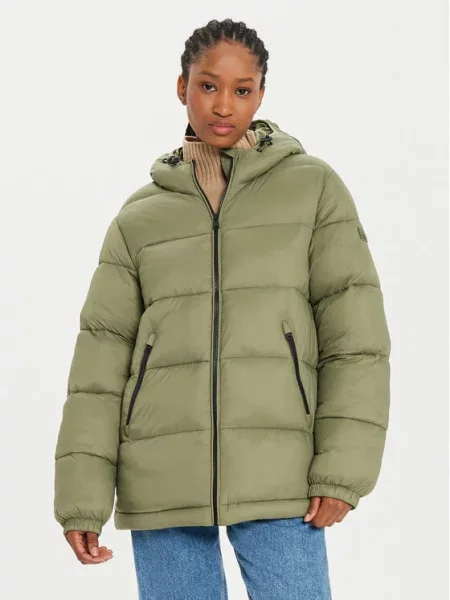 Napapijri Пуховик A-Box Logo зелений