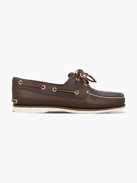 Timberland mokasyny skórzane Classic Boat brązowy