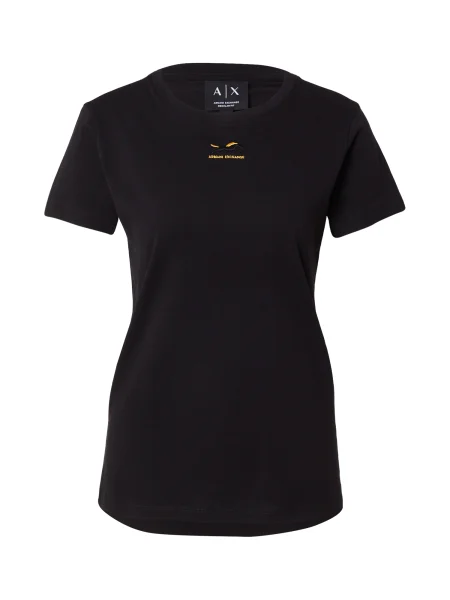 ARMANI EXCHANGE Tricou auriu negru