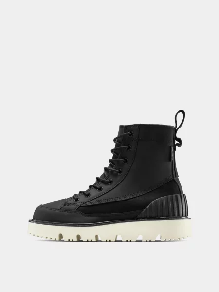 Кожаные ботинки Converse черные