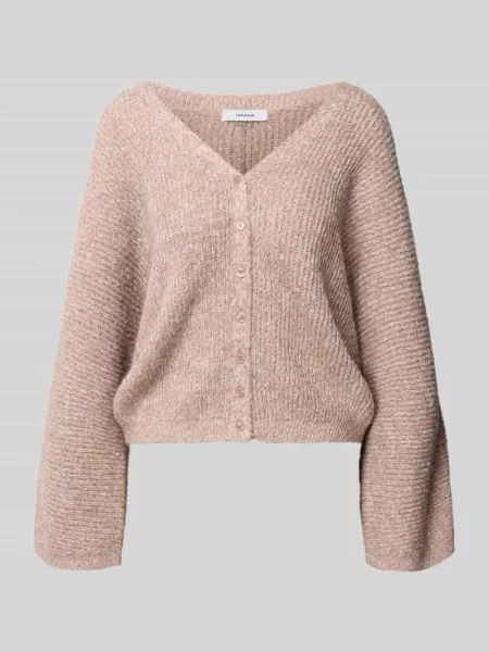 Kardigan rozpinany z dekoltem w serek model RENE' Topshop