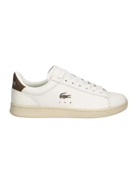 Sneakersy Lacoste skórzane beżowe