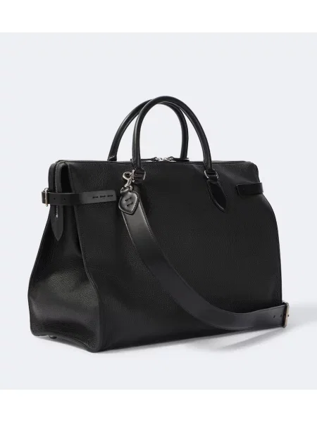 Servietă Valentino Garavani din piele negru