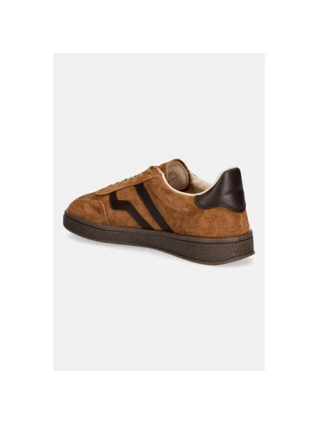 Sneakersy Gant skórzane brązowe