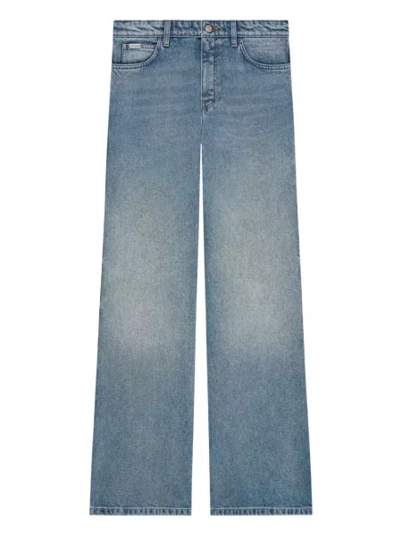 Pantaloni Courreges albastru