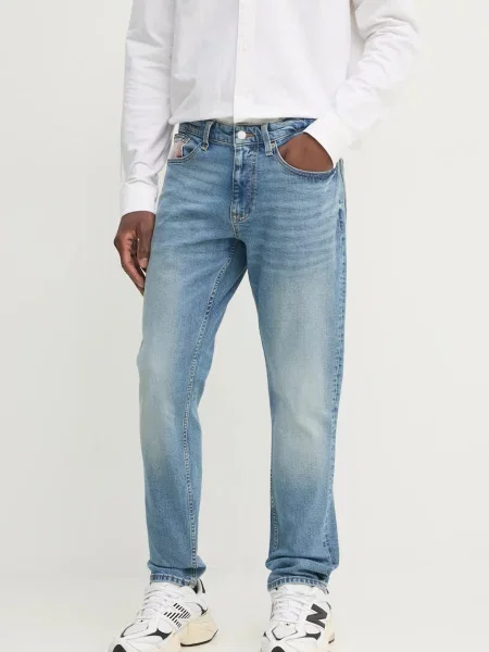 Kavbojke Tommy Jeans modra