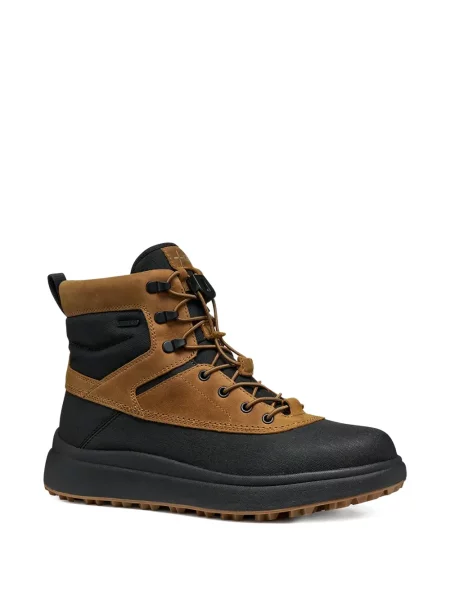 Botine Geox cu șireturi din dantelă negru