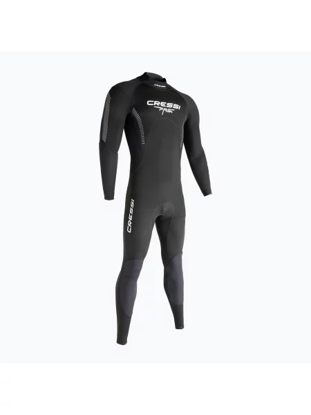 Costum de înot pentru bărbați Cressi Fast Monopiece 1 mm black/grey negru