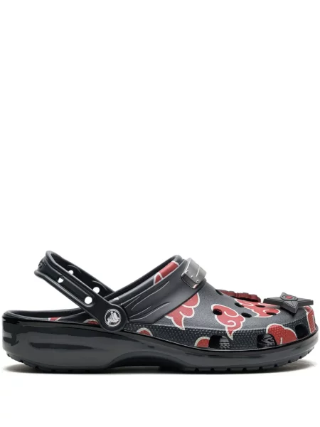 Saboți Crocs cu imagine cu bretele albastru