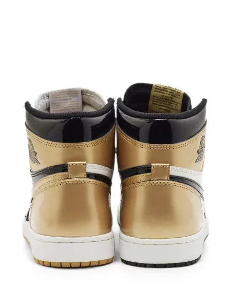 Δερμάτινα ρετρό sneakers Jordan Air Jordan 1 μαύρο