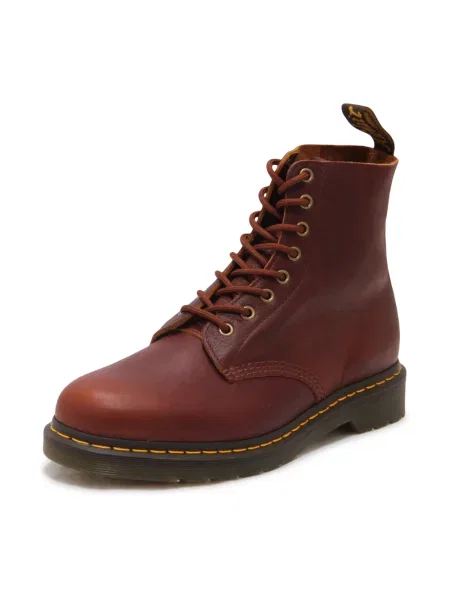 Botki Dr. Martens skórzane brązowe