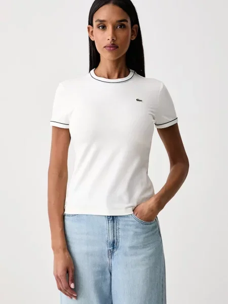 Lacoste tricou pentru femei cu bej