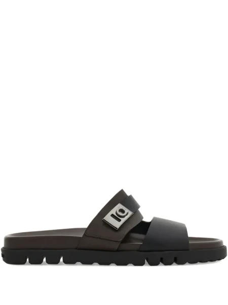 Sandale Ferragamo cu cataramă negru
