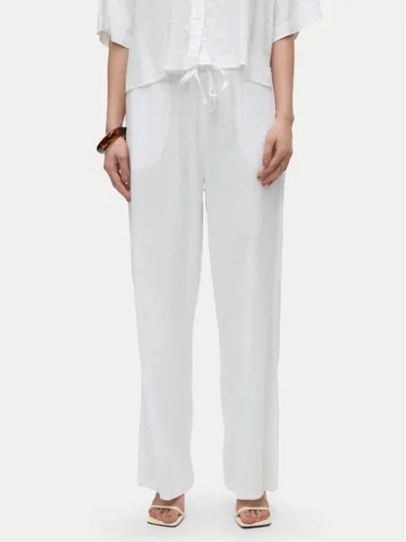 VERO MODA Pantaloni LINN' alb