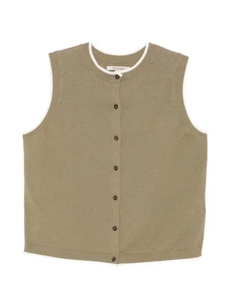 Vestă Barbour tricotate verde