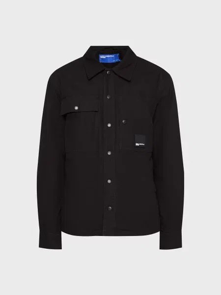Джинсова куртка Karl Lagerfeld Jeans чорний