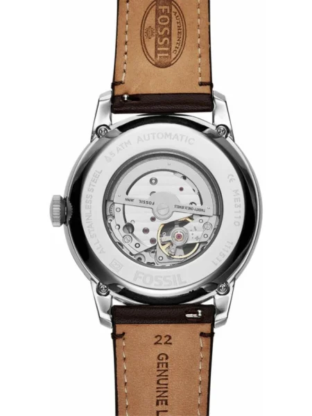 FOSSIL Ceas analogic Townman maro / argintiu gri