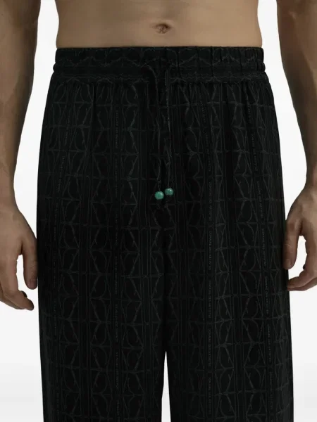 Pantaloni Dda de mătase negru