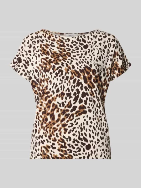 T-shirt o kroju relaxed fit z czystej bawełny S.oliver Red Label biała