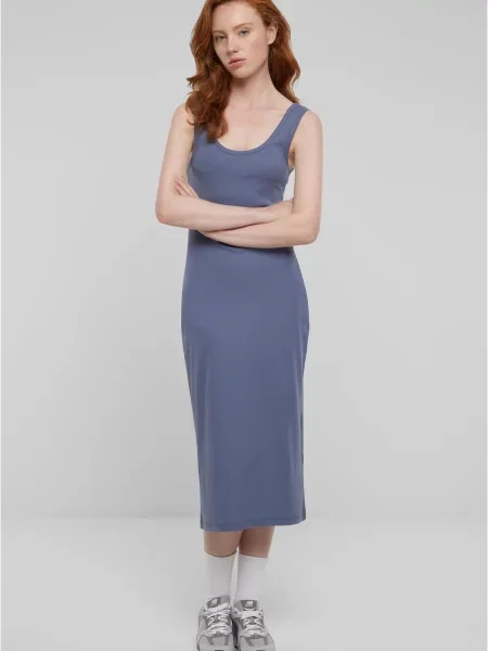 Rochie maxi Urban Classics lungă de costum albastru