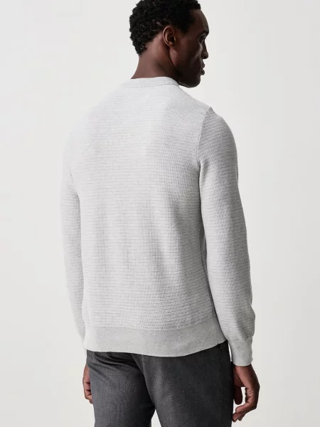 BOSS Orange sweter z dodatkiem kaszmiru Anion_S szary