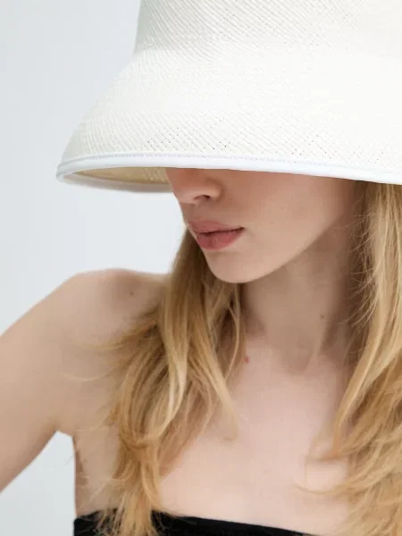 LE SH KA headwear kalap női White Bucket fehér