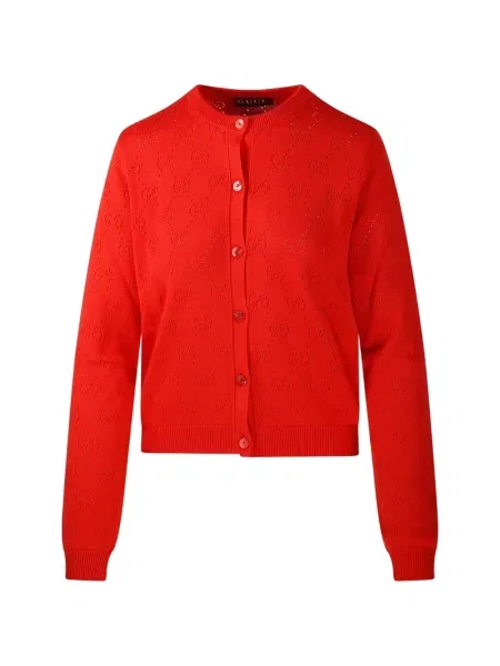 Cardigan Gucci de mătase roșu