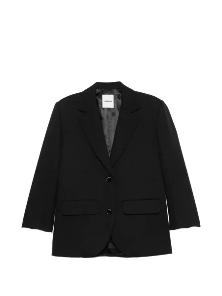 Sacou Sandro din satin negru