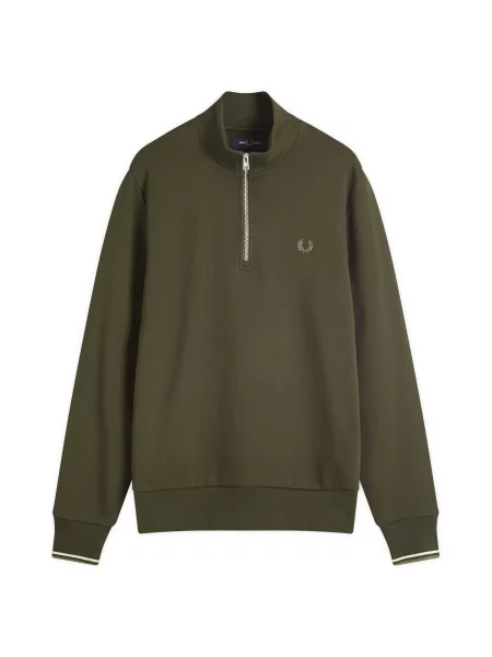 Bluza rozpinana Fred Perry zielona