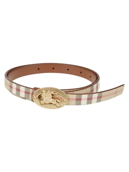 Pasek Burberry dwustronny beżowy