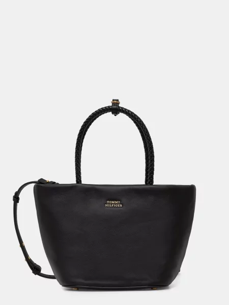 Rucsac Tommy Hilfiger din piele negru